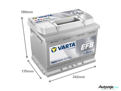 Varta Accu incl. Montage | Ford Ka 1.2 (MET Start/Stop | 2010-2016)