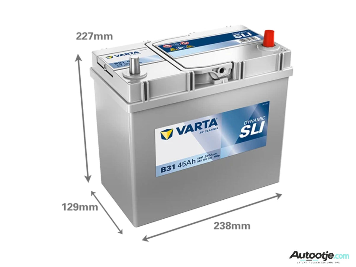 Varta Accu incl. Montage | Suzuki Celerio 1.0 (ZONDER Start/Stop | 2014-2020)